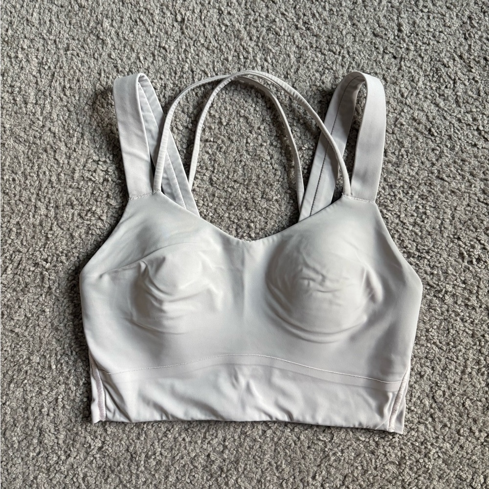 lululemon athletica Light Pink Longline Padded Bralette